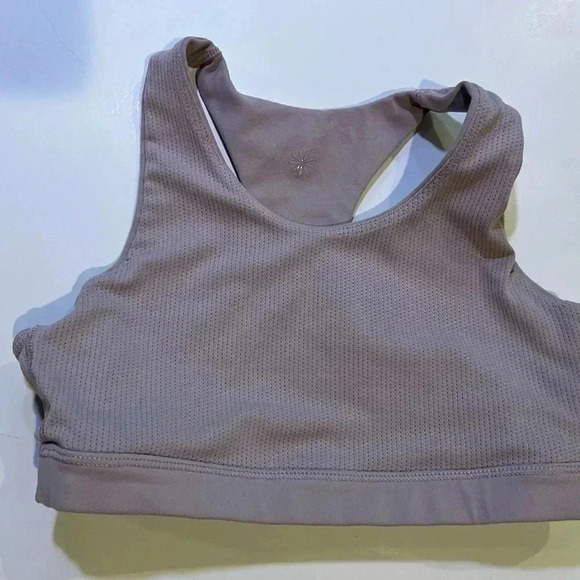 Athleta Girls sports bra purple mauve medium 8/10 speed racer athletic active - Picture 4 of 6